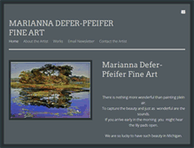 Tablet Screenshot of mariannadefer-pfeifer.com